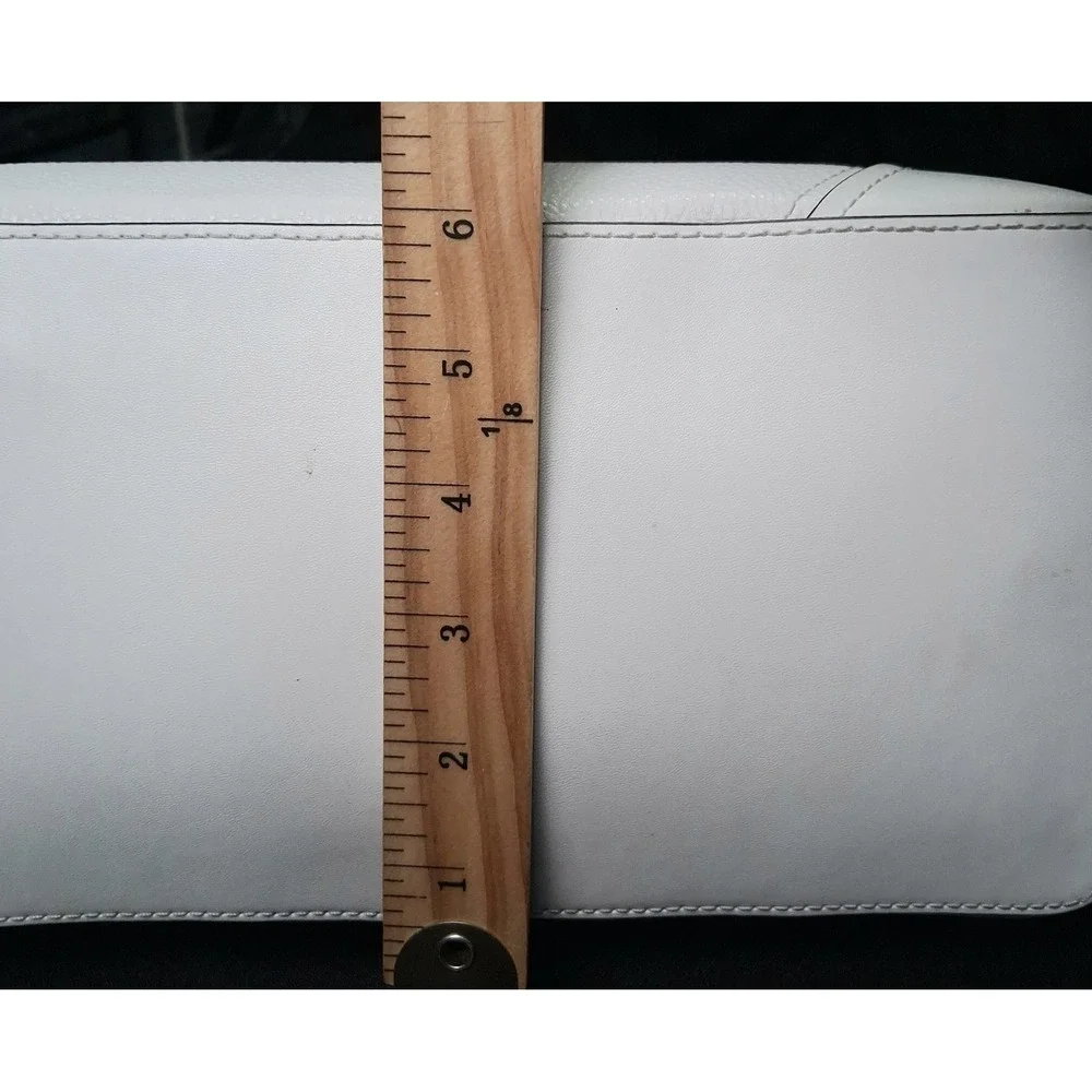 Michael Kors White Aria Large Pebble Leather Tote ,‎ Shoulder Bag 12 x 11 x 6